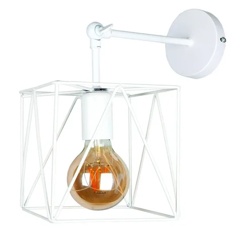 Бра настінне Levistella 756WPR103F-1 WH, E27, 60W, білий метал, стиль лофт