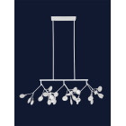 Люстра LED Levistella 918LP264-27 WH+CL, 27 плафонов, G4, білий метал + скло, сучасний стиль для дому Люстра LED Levistella 918LP264-27 WH+CL, 27 плафонов, G4, білий метал + скло, сучасний стиль для дому