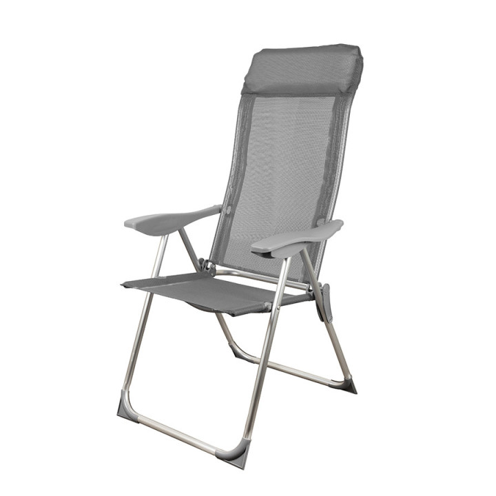 Складний стілець Levistella GP20022010 GRAY, 3 положення нахилу спинки, сірий, для дачі, вага 3,1 кг Складний стілець Levistella GP20022010 GRAY, 3 положення нахилу спинки, сірий, для дачі, вага 3,1 кг