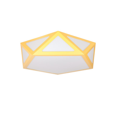 Люстра стельова LED Levistella 752L66 YELLOW, 50W, жовтий метал, білий акрил, сучасний стиль
