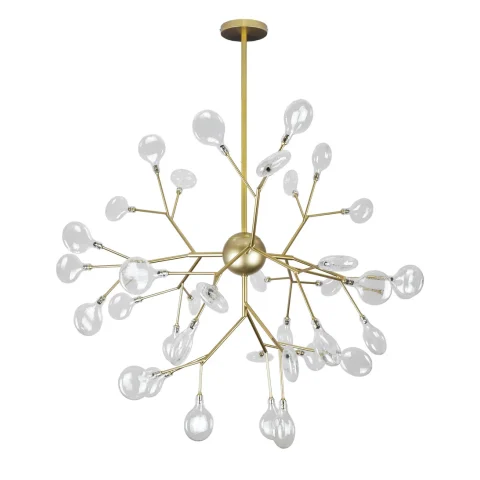Люстра LED Levistella 918LP262-36 GD+CL, 36W, золото + прозоре скло, сучасний стиль Люстра LED Levistella 918LP262-36 GD+CL, 36W, золото + прозоре скло, сучасний стиль