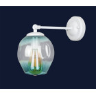 Бра настінне Levistella 756WPR0231F-1 WH+BL, E27, 40W, білий і блакитний, метал і скло, сучасний стиль Бра настінне Levistella 756WPR0231F-1 WH+BL, E27, 40W, білий і блакитний, метал і скло, сучасний стиль