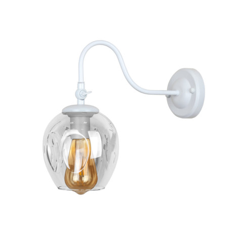 Бра настінне Levistella 756WPR0231F3-1 WH+CL, E27, 40W, білий і прозорий, сучасний стиль Бра настінне Levistella 756WPR0231F3-1 WH+CL, E27, 40W, білий і прозорий, сучасний стиль
