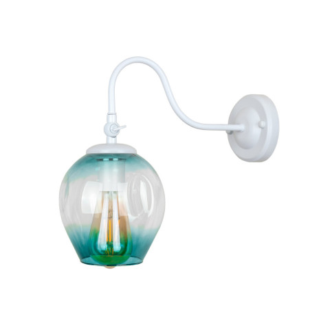Бра настінне Levistella 756WPR0231F3-1 WH+BL, E27, 1 лампа, білий і блакитний, сучасний стиль Бра настінне Levistella 756WPR0231F3-1 WH+BL, E27, 1 лампа, білий і блакитний, сучасний стиль