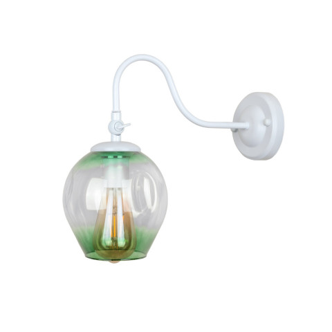 Бра настінне Levistella 756WPR0231F3-1 WH+GR, E27, 40W, білий + зелений, метал + скло, сучасний стиль Бра настінне Levistella 756WPR0231F3-1 WH+GR, E27, 40W, білий + зелений, метал + скло, сучасний стиль