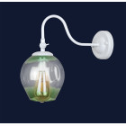Бра настінне Levistella 756WPR0231F3-1 WH+GR, E27, 40W, білий + зелений, метал + скло, сучасний стиль