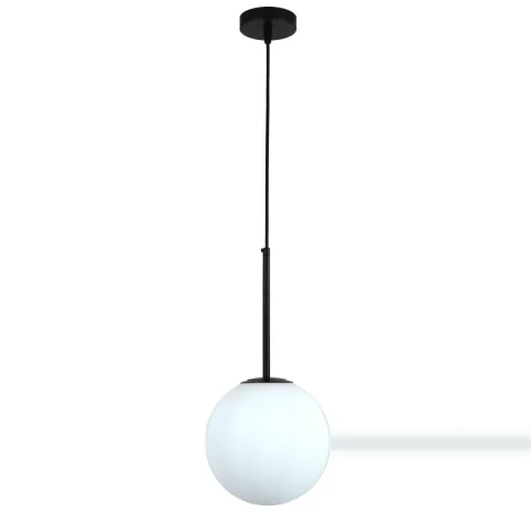Підвісна люстра в стилі лофт куля Levistella 9163420-1 BK+WH (1×E27, 40W)