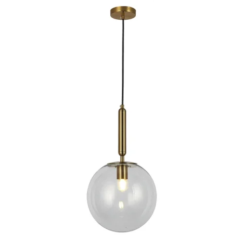 Подвесной светильник винтажный Levistella 9163525-1 BRZ+CL, E27, бронзовый с прозрачным плафоном