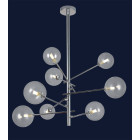Люстра стельова Levistella 761LLP01-8 CR+CL, G9, метал, скло, сучасний стиль, модерн Люстра стельова Levistella 761LLP01-8 CR+CL, G9, метал, скло, сучасний стиль, модерн