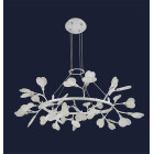 Люстра стельова LED Levistella 918LP271-48 WH+CL, 48 плафонів, G4, білий метал, скло, сучасний стиль