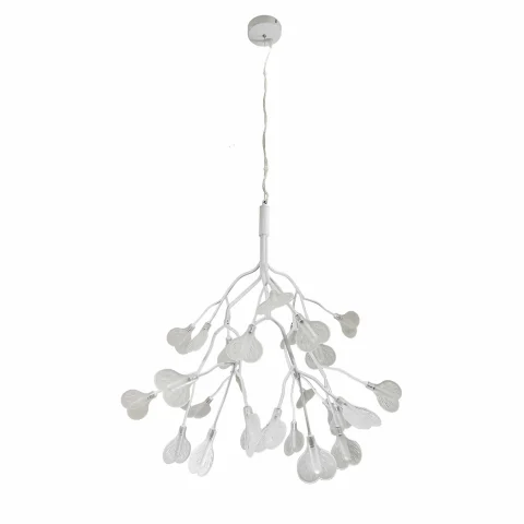 Люстра стельова Levistella 918LP272-27 WH+CL, G4, 27 плафонів, білий (метал і скло)