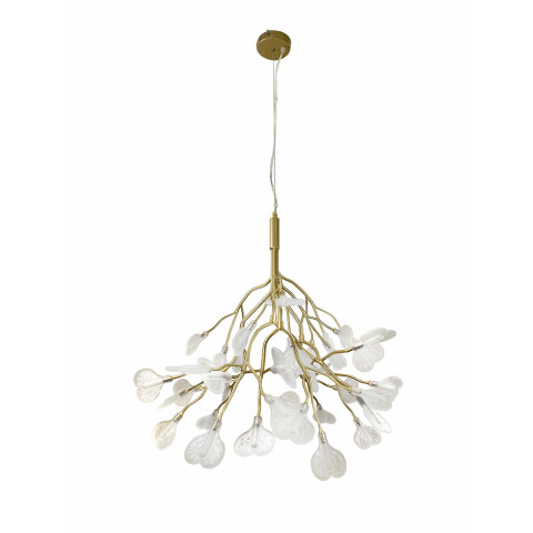 Люстра стельова Levistella 918LP272-36 GD+CL, G4, 36 плафонів, золото, білий, сучасний стиль