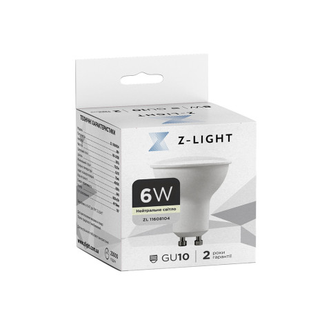 Лампа LED Levistella The Light 1032 GU10 6w 4000k, 6W, 4000K, алюміній і пластик, сучасний стиль