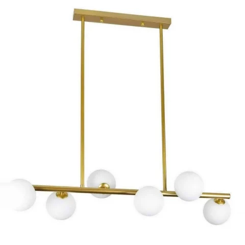 Люстра сучасна Loft з круглими плафонами Levistella 761J2023-6 BRONZE+WH (6×G9)