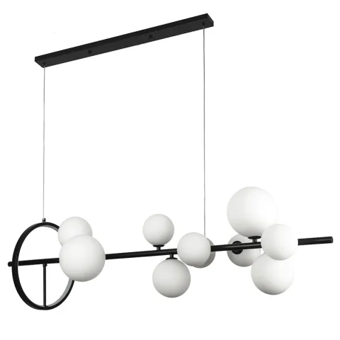 Люстра стельова LED Levistella 918LP267-10 BK+WH, 10×G9, чорний+білий