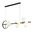 Люстра стельова LED Levistella 918LP267-10 BK+WH, 10xG9, чорний+білий, сучасний стиль Люстра стельова LED Levistella 918LP267-10 BK+WH, 10xG9, чорний+білий, сучасний стиль