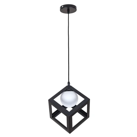 Подвесной светильник Levistella 756PR160glass-1 BK+WH, G9, 160×160 мм, черный + белый, современный стиль