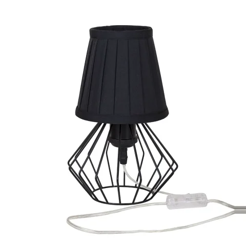 Настільна лампа Levistella 756T108F02 BK+BK, E27, 60W, чорний метал + текстиль, 250 мм