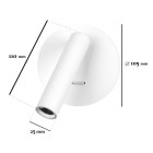 Бра настінне LED Levistella 920V40L35A WH, 3W, білий метал, сучасний стиль для дому Бра настінне LED Levistella 920V40L35A WH, 3W, білий метал, сучасний стиль для дому