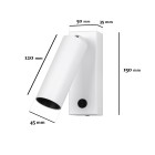 Бра настінне LED Levistella 920VSW003 WH, 5W, 4000K, білий метал, сучасний стиль Бра настінне LED Levistella 920VSW003 WH, 5W, 4000K, білий метал, сучасний стиль