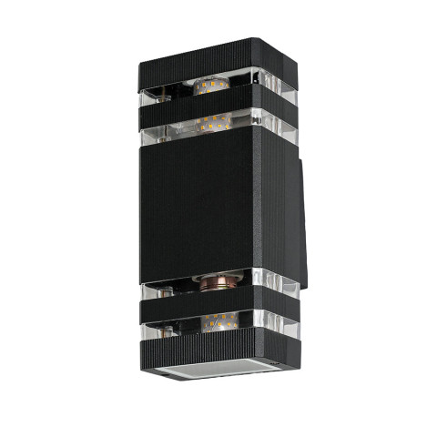 Бра настінне Levistella 7672024-2 BK, E27, 60W, чорний метал, IP54, вуличний стиль