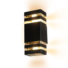 Бра настінне Levistella 7672024-2 BK, E27, 60W, чорний метал, IP54, вуличний стиль Бра настінне Levistella 7672024-2 BK, E27, 60W, чорний метал, IP54, вуличний стиль