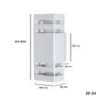 Бра настінне Levistella 7672024-2 WH, 2xE27, білий метал, акрил, IP54, вуличний стиль Бра настінне Levistella 7672024-2 WH, 2xE27, білий метал, акрил, IP54, вуличний стиль