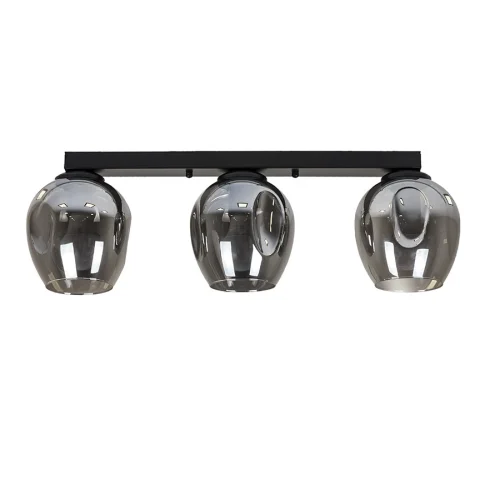 Люстра Levistella 756XPR0231F-3 BK+BK (500) черная, 3 лампы