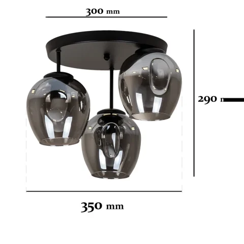 Люстра Levistella 756HPR0231F-3 BK+BK (300)