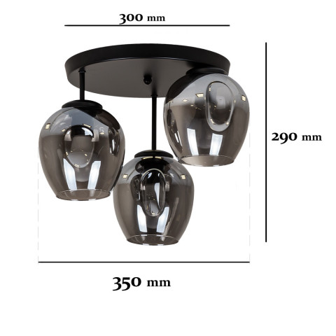 Люстра Levistella 756HPR0231F-3 BK+BK (300)