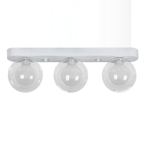 Люстра стельова Levistella 761X100F-3 WH+CLWH (380) G9, 3 лампи, 100 мм, білий + прозорий