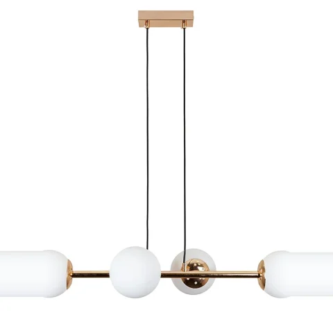 Люстра стельова LED Levistella 7529909-4 GOLD+WH, 4 плафони, золото + білий