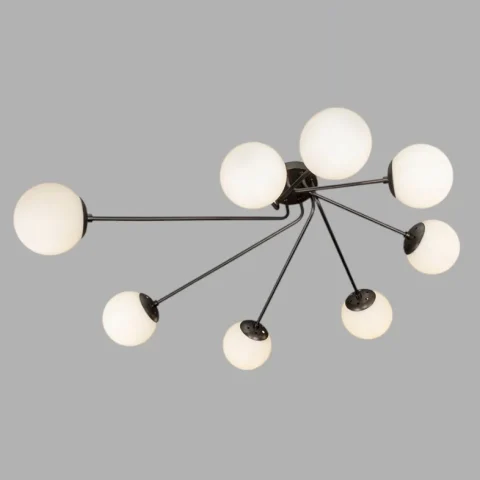 Люстра модерн Levistella 7529803-8 BK+WH