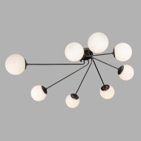 Люстра модерн Levistella 7529803-8 BK+WH