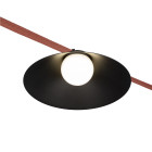 Трековий світильник LED Levistella 78012-BL06 BK, 12W, 4000K, чорний, для текстильних трекових систем
