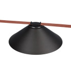 Трековий світильник LED Levistella 78012-BL06 BK, 12W, 4000K, чорний, для текстильних трекових систем