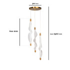 Светильник підвісний LED Levistella 7813091-3 AB, 25W, 4000K, бронзовий, сучасний стиль Светильник підвісний LED Levistella 7813091-3 AB, 25W, 4000K, бронзовий, сучасний стиль