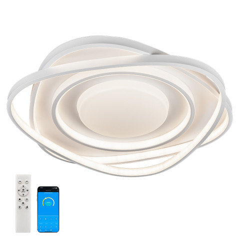 Люстра стельова LED Levistella 7871015, 90W, білий, з пультом, сучасний стиль для дому