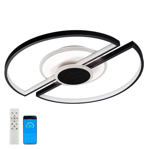Люстра стельова LED Levistella 7871028, 64W, білий і чорний, сучасний стиль