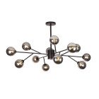 Стельова люстра Levistella 7529806-12 BK+BK чорна, 12 ламп G9