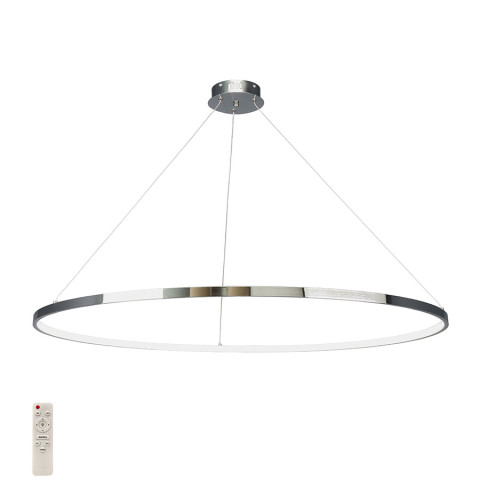 Люстра стельова LED Levistella 7529832-1 CHROME LED (1000), 74W, 1000мм, три режими кольору, хромований метал, сучасний стиль для