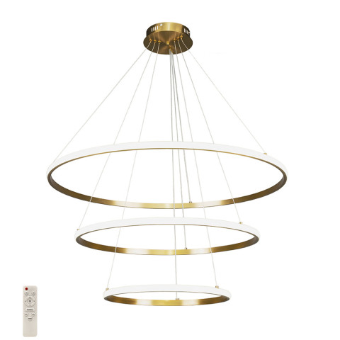 Люстра стельова LED Levistella 7529833-3A BRONZE LED (400+600+800), 130W, бронзовий метал, сучасний стиль для вітальні