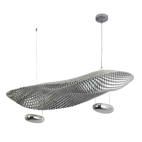Люстра LED Levistella 792D1315 CH, 16W, 3000K, хром, сучасний стиль, регульована висота 300-1500мм Люстра LED Levistella 792D1315 CH, 16W, 3000K, хром, сучасний стиль, регульована висота 300-1500мм