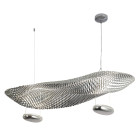 Люстра LED Levistella 792D1315 CH, 16W, 3000K, хром, сучасний стиль, регульована висота 300-1500мм