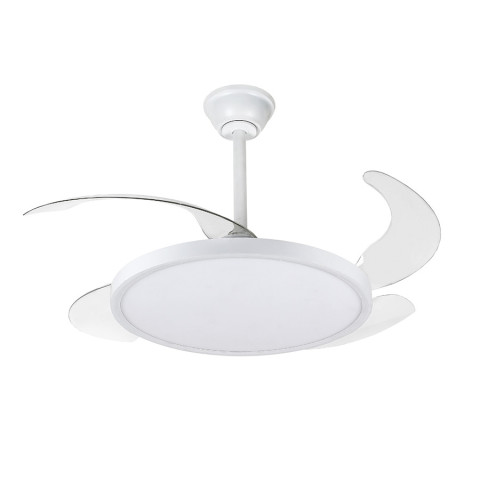 Люстра вентилятор стельова LED Levistella 7943043 (42) WH, 40W, білий, сучасний стиль, з пультом, діаметр 1050 мм