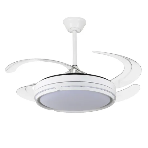 Люстра вентилятор стельова LED Levistella 7943070 (48) WH, 80W, діаметр 1200 мм, білий