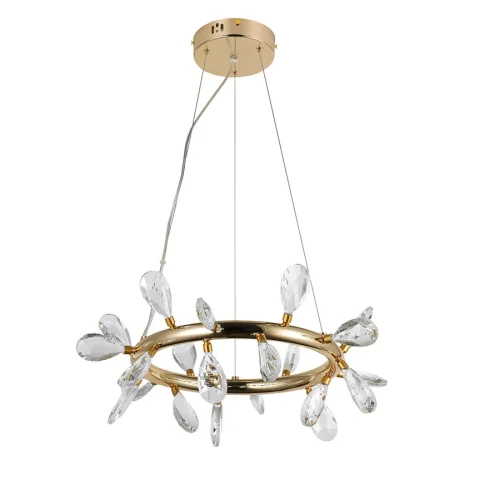 Люстра стельова LED Levistella 7856601-21 (500)FGD+CL, 20W, золото, метал + скло, сучасний стиль Люстра стельова LED Levistella 7856601-21 (500)FGD+CL, 20W, золото, метал + скло, сучасний стиль