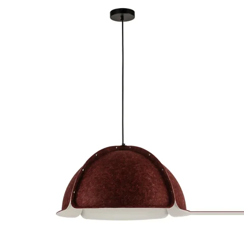 Подвесной светильник Levistella 8051889-1 (600) C37+WH, E27, винтажный, абажур из фетра (1 плафон) для гостиной