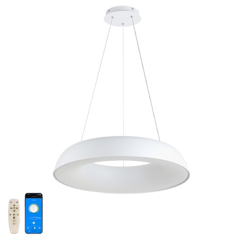 Люстра LED Levistella 797MD6018 (580) WH, 80W, білий, сучасний стиль з пультом та управлінням через додаток Люстра LED Levistella 797MD6018 (580) WH, 80W, білий, сучасний стиль з пультом та управлінням через додаток