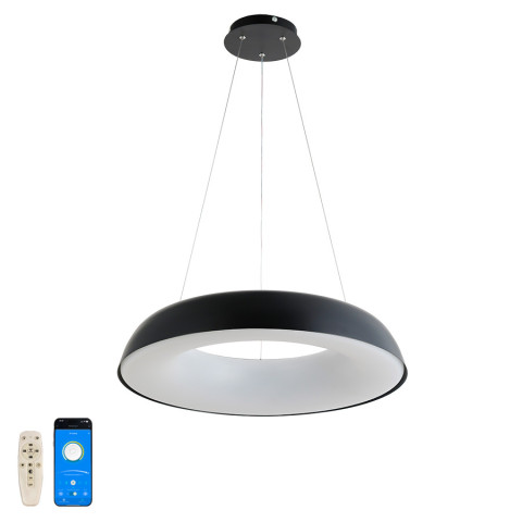 Люстра LED Levistella 797MD6018 (580) BK, 80W, чорний метал, сучасний стиль для дому Люстра LED Levistella 797MD6018 (580) BK, 80W, чорний метал, сучасний стиль для дому